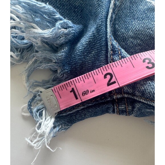 We The Free People Denim Shorts Womens 31 Distressed Daisy Dukes Concert Country - Picture 7 of 11